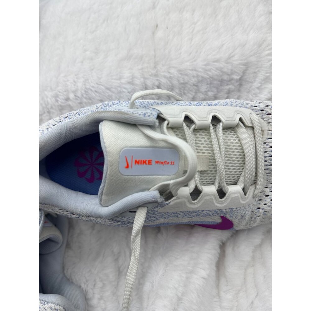 Nike Running Winflo 11 Womens Running Shoes Size 6 White Blue & Purple - Picture 10 of 13